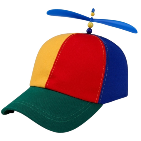 Hats Propeller Helicopter Hat Clown Cap Jester Tweedledee Costume Windmill Snap