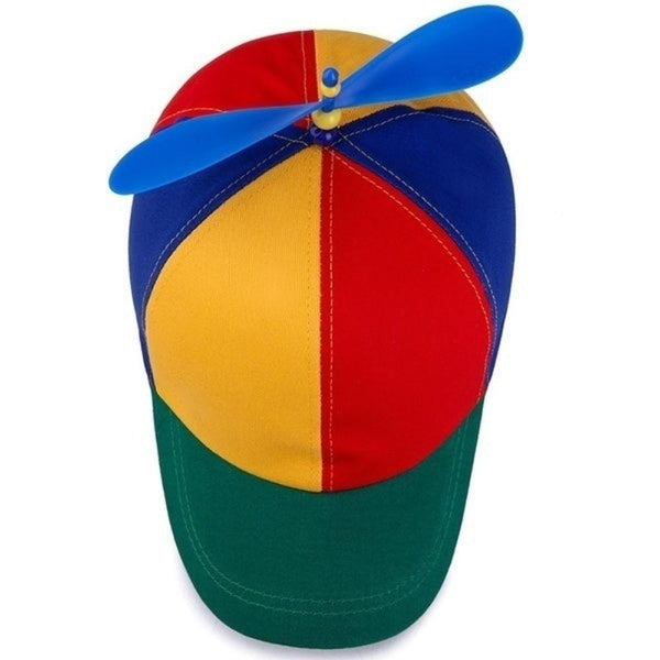 Hats Propeller Helicopter Hat Clown Cap Jester Tweedledee Costume Windmill Snap