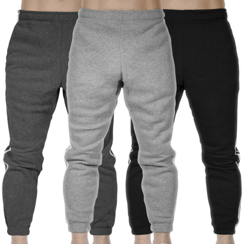 Pants 3X Mens Fleece Skinny Track Jogger Gym Casual Sweat Warm Assorted Colours L