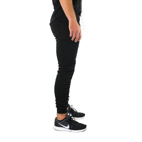 Pants Mens Skinny Track Joggers Trousers Gym Casual Sweat Cuffed Slim Trackies Fleece