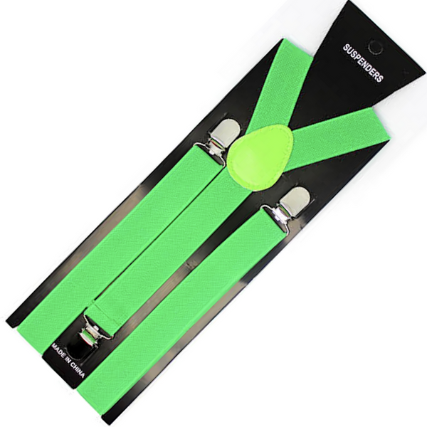 Suspenders/Braces Mens Suspenders Braces Adjustable Strong Clip On Elastic Formal Wedding Slim Dark Green