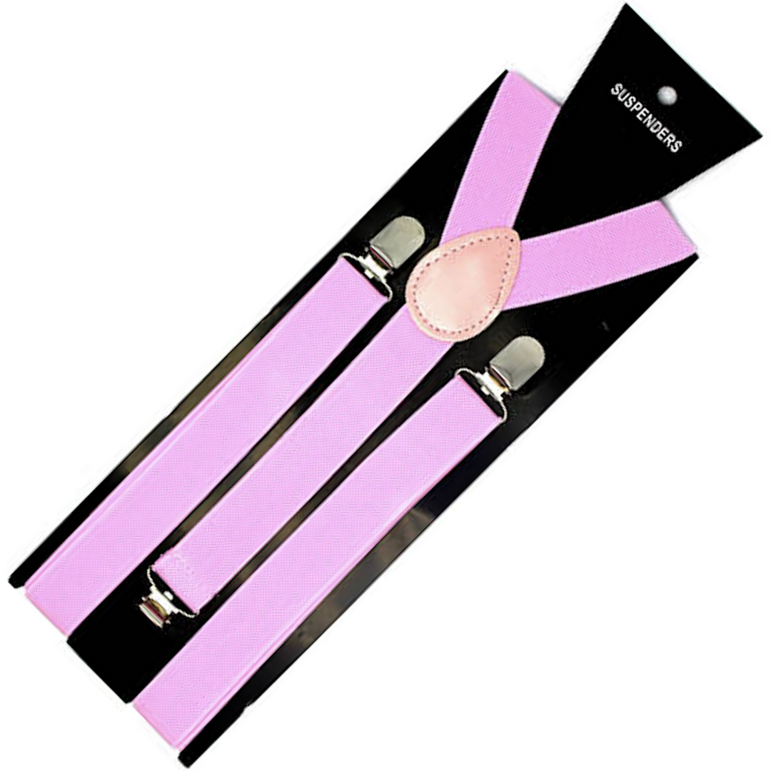 Suspenders/Braces Mens Suspenders Braces Adjustable Strong Clip On Elastic Formal Wedding Slim Lilac