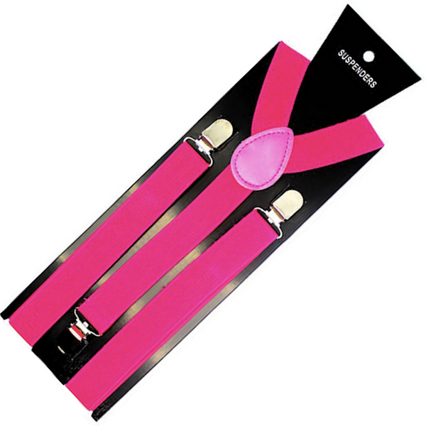 Suspenders/Braces Mens Suspenders Braces Adjustable Strong Clip On Elastic Formal Wedding Slim Magenta