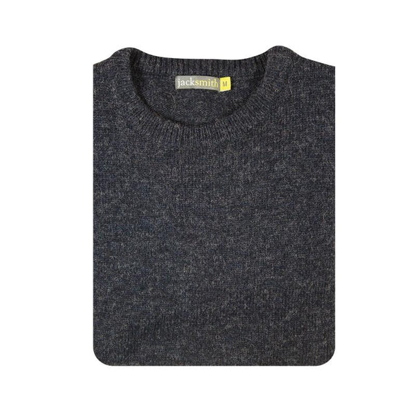 Casual Shirts 100% Shetland Wool Crew Round Neck Knit Jumper Pullover Mens Sweater Knitted Navy (45)