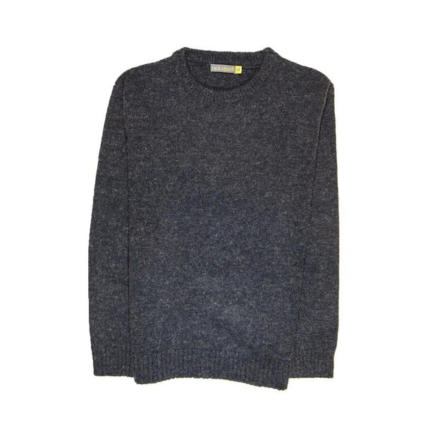 Casual Shirts 100% Shetland Wool Crew Round Neck Knit Jumper Pullover Mens Sweater Knitted Navy (45)