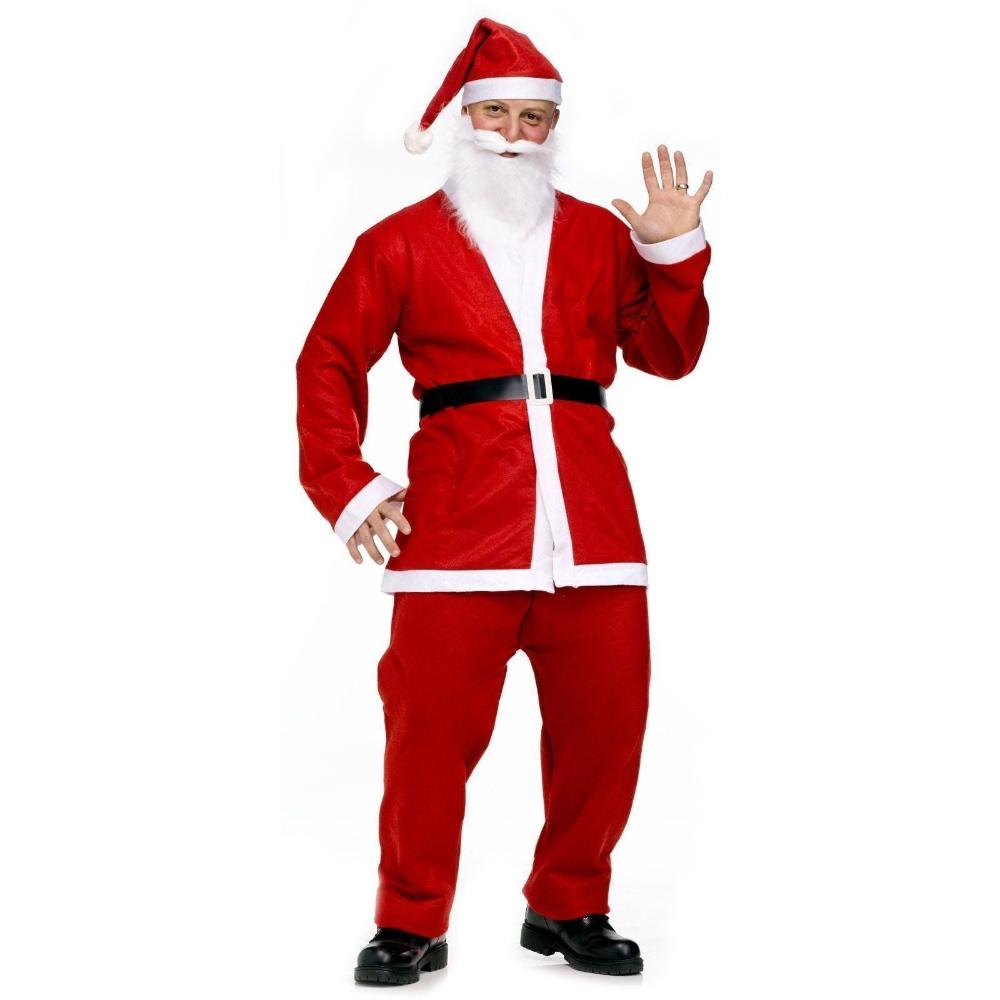 Unisex Costumes Adult Santa Claus Costume Suit Father Xmas Party Outfit Christmas