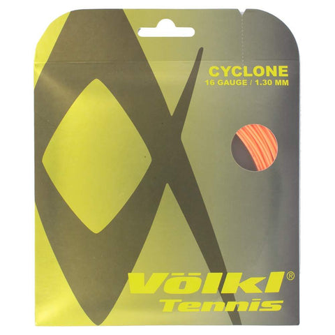 Racquet Strings 1 Pack Volkl Cyclone 16G/1.30Mm Tennis Fluro Orange