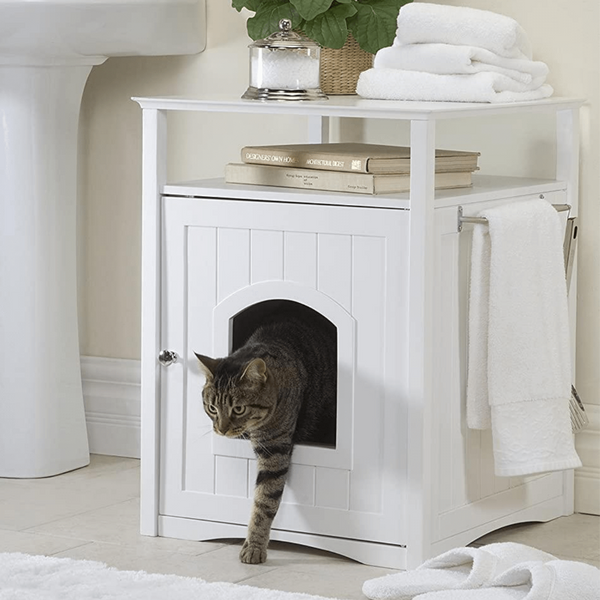 Cat Litter Jasper 2 Cabinet White