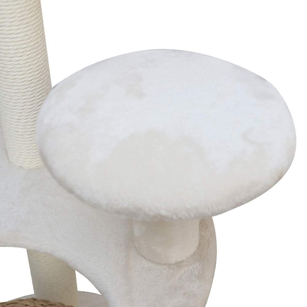 Furniture & Scratchers 5 Platform Plush And Wicker Cat Tree