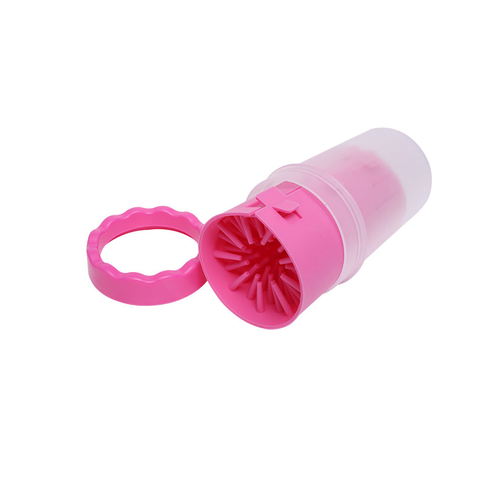 Dog Grooming Ondoing Pet Foot Cleaner Dog Cat Paw Washer Feet Brush Grooming Tool Small Large Mug L Pink