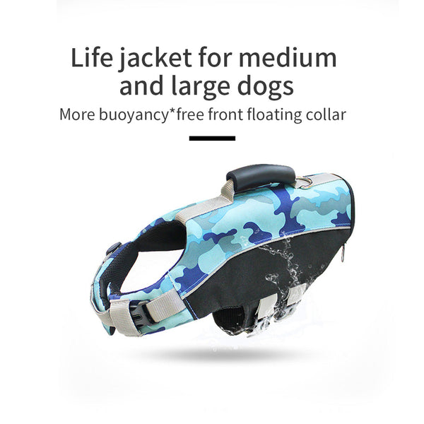 Dog Clothing & Shoes Ondoing Dog Life Jacket Lifesaver Pet Safety Vest Swimming Boating Float Aid Buoyancy