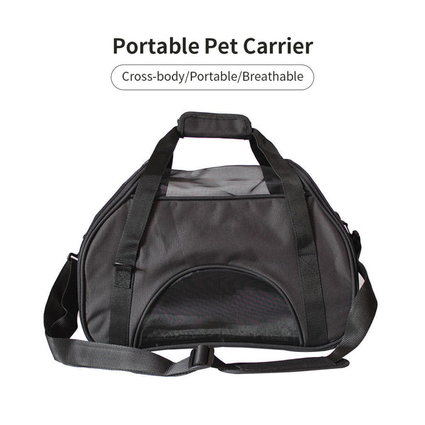 Pet Transport Ondoing Black Portable Pet Carrier Tote Travel Bag Kennel Soft Dog Crate Cage Outdoor