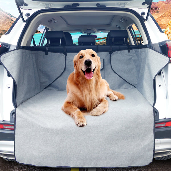 Pet Transport Ondoing Grey Dog Car Boot Cover Suv Liner Trunk Rear Cargo Hammock Waterproof Protector