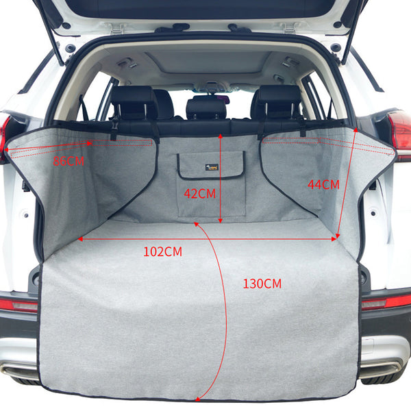 Pet Transport Ondoing Grey Dog Car Boot Cover Suv Liner Trunk Rear Cargo Hammock Waterproof Protector