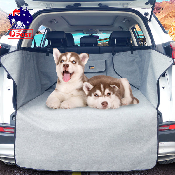 Pet Transport Ondoing Grey Dog Car Boot Cover Suv Liner Trunk Rear Cargo Hammock Waterproof Protector