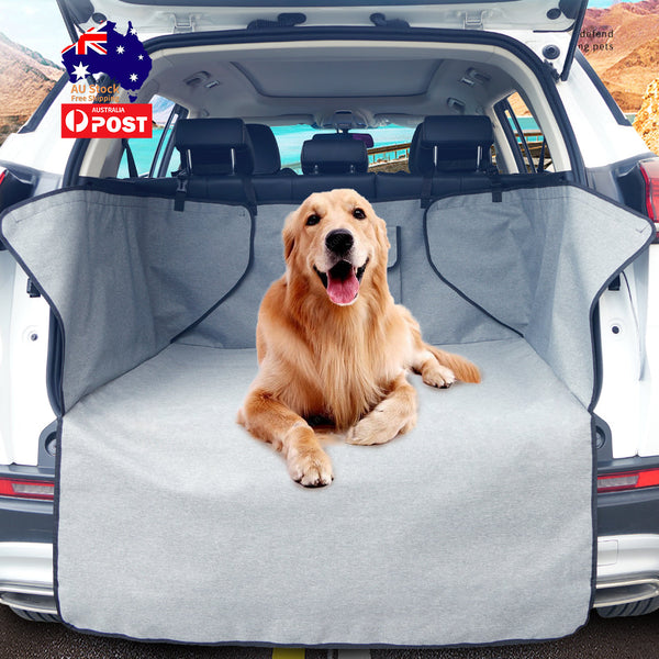 Pet Transport Ondoing Grey Dog Car Boot Cover Suv Liner Trunk Rear Cargo Hammock Waterproof Protector