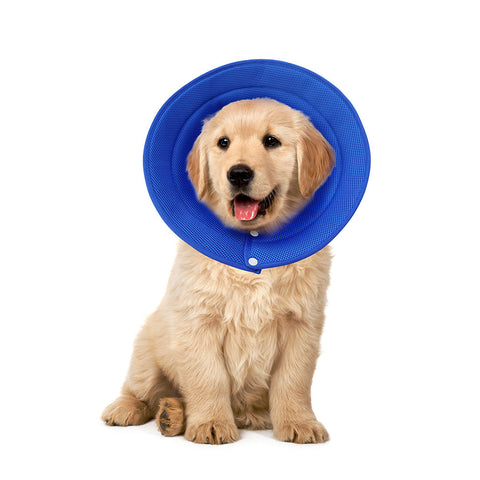 Dog Collars Ondoing Pet Dog Cat Elizabethan Collar Adjustable Cone Mesh Recovery Multicolor