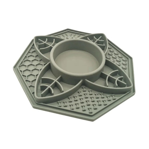 Dishes, Feeders & Fountains Flower Mandala Slow Feeder Lick Mat Bowl Sage