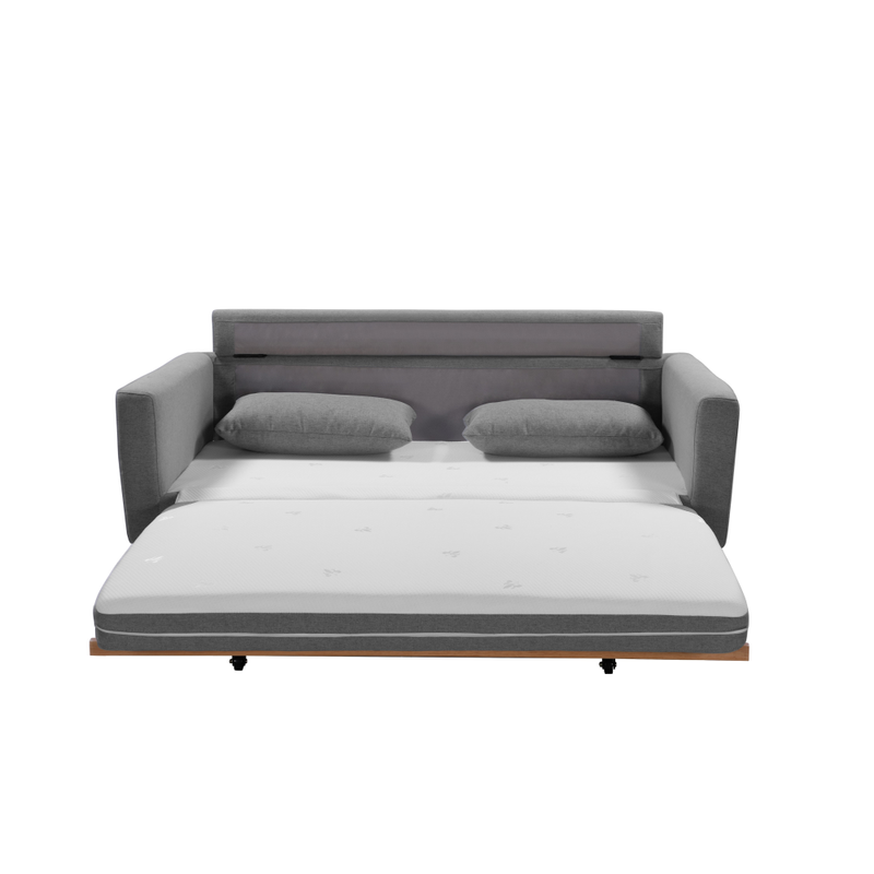 Sofa Beds Shasa 2 Seater Pull Out Sofa Bed Grey Celadon