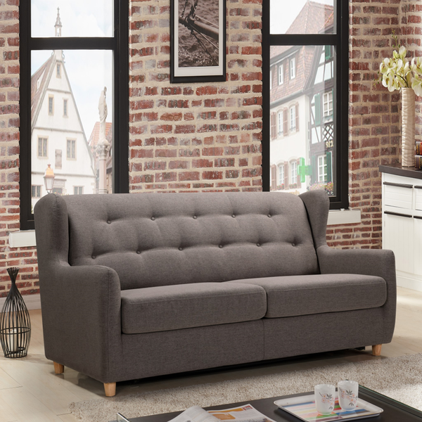 Sofa Beds Marquis 2 Seater Sofa Bed With Separate Foam Mattress Dark Grey