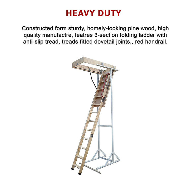 Ladders Attic Loft Ladder 2200Mm To 2700Mm