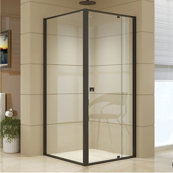 Shower Enclosures Semi Frameless Shower Screen (82~90)X 195Cm & (89~92)X Side As/Nzs Glass