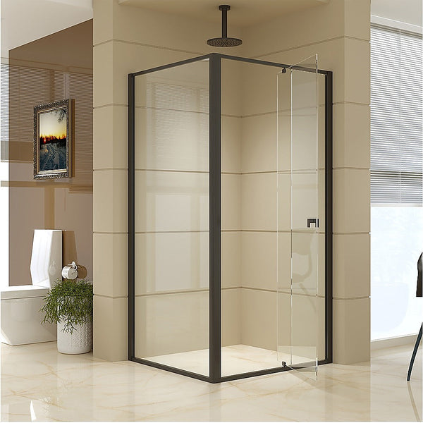 Shower Enclosures Semi Frameless Shower Screen (98~106)X 195Cm & (89~92)X Side As/Nzs Glass