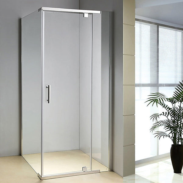 Shower Enclosures Shower Screen 900X900x1900mm Framed Safety Glass Pivot Door By Della Francesca