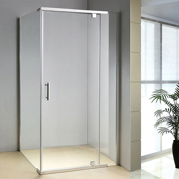 Shower Enclosures Shower Screen 1200X800x1900mm Framed Safety Glass Pivot Door By Della Francesca