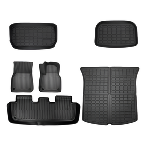 Floor Mats, Carpets 6 Piece Tesla Model Y Floor Mats For Front And Rear Trunk Passenger Driver Side