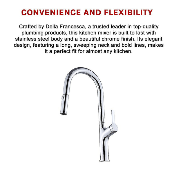 Kitchen Taps Kitchen Laundry Bathroom Basin Sink Pull Out Mixer Tap Faucet In Chrome