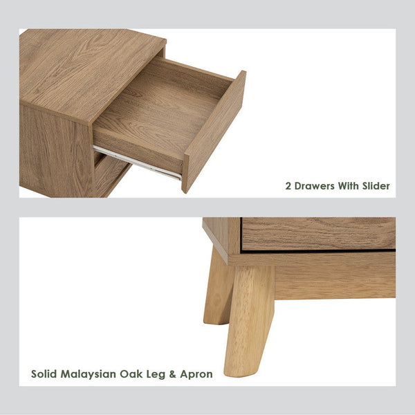 Bedside Tables Hirado Bedside Table Natural