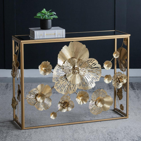 Tables Floret Mirrored Console Table