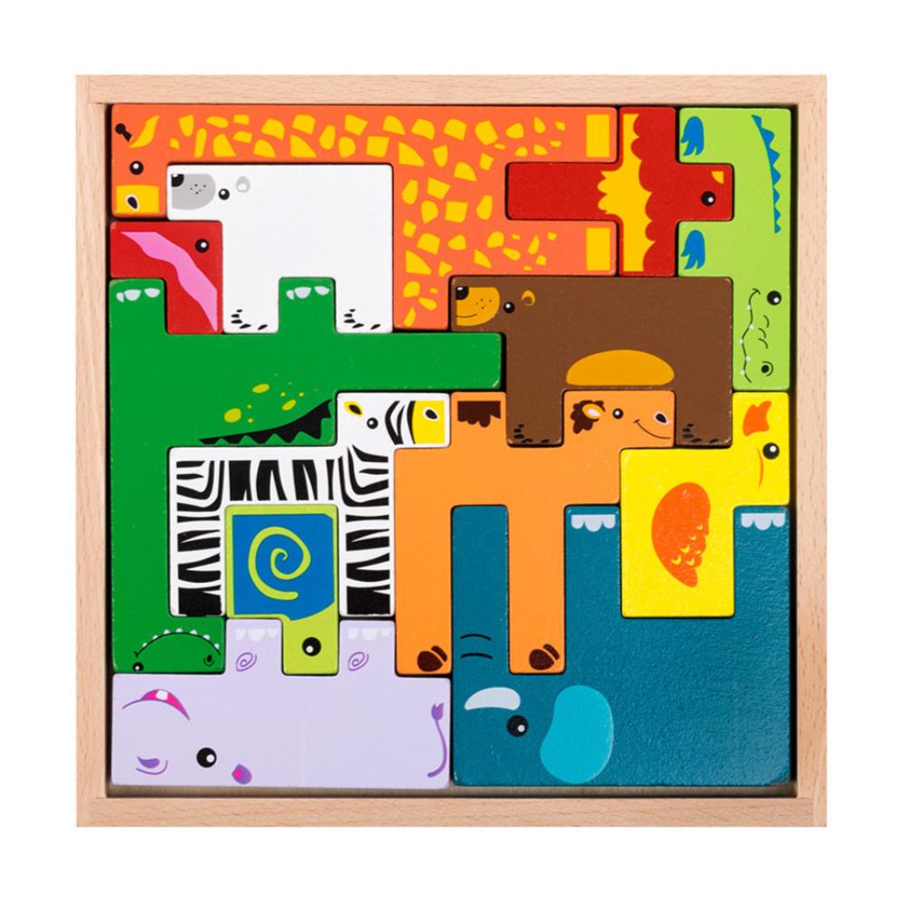 Puzzles Children's Creative Wooden Three Dimensional Puzzle