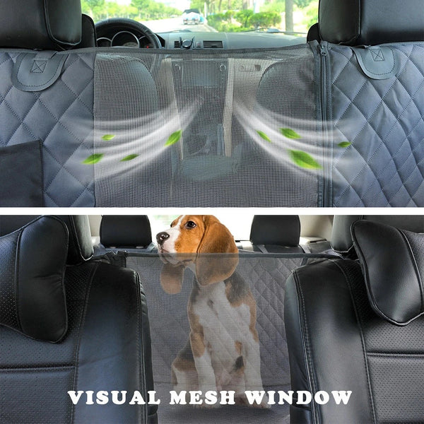 Pet Transport Dog Car Seat Cover With Mesh Window Waterproof Pet For Back Non Slip Durable Scratchproof Hammock Cars Trucks And Suvs