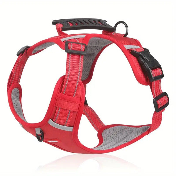 Leads & Head Collars Reflective No Pull Adjustable Vest Dog Harness Leash With Handle Walking Training Pet Red