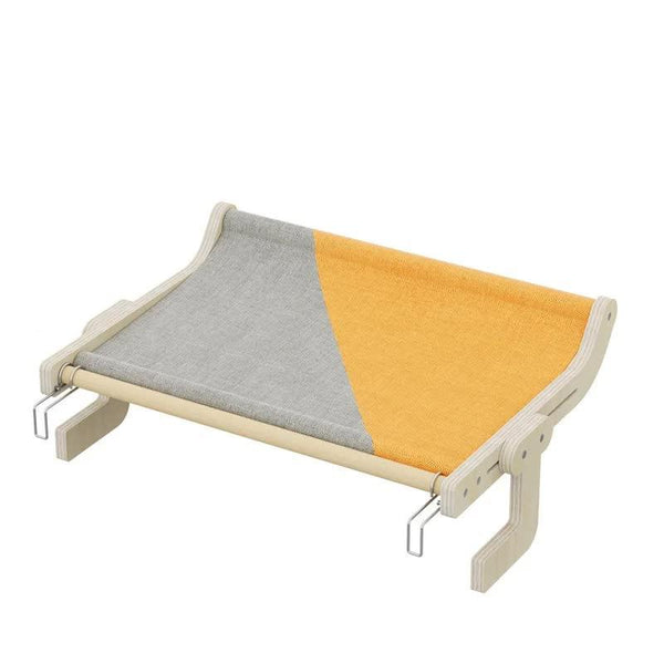 Pet Beds Wall Mounted Cat Hammock Bed Wooden Frame Comfortable And Space Saving Design For Pets