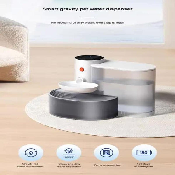 Pet Beds Smart Pet Water Dispenser Tilted Design Fresh Supply Automatic Bowl For Cats And Dogs