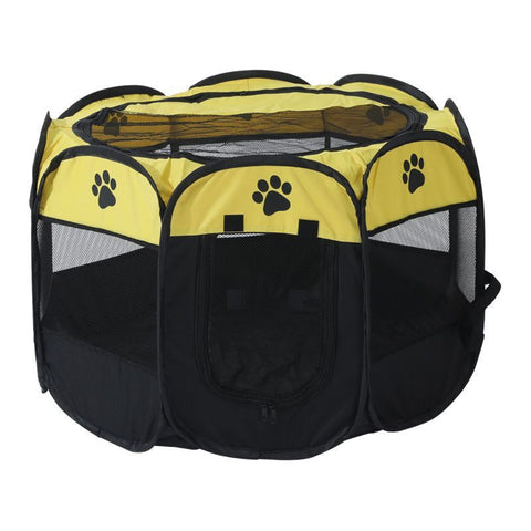 Fences & Pens Portable Pet Playpen With Oxford Cloth Foldable Octagon Dog & Cat Tent Indoor Outdoor Use Size 91*91*58Cm