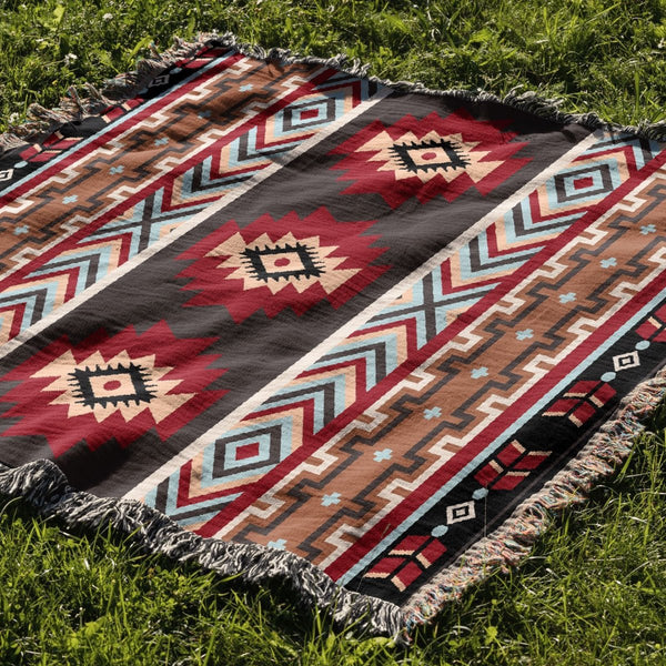 Blankets 2Pcs Pack Set 90*180Cm Bohemian Picnic Blanket Waterproof Camping Outdoor Rug For Beach