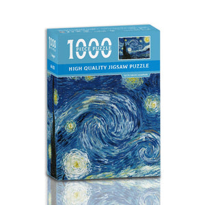 Puzzles 1000 Piece Jigsaw Puzzle Starry Night Design High Quality For Adults And Teens