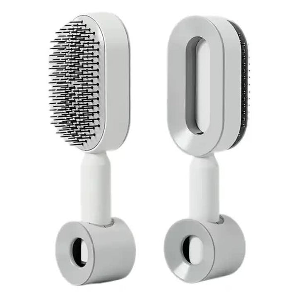 Brushes & Combs Self Cleaning Hair Brush With One Click Release | Massage Cushion Design Anti Frizz And Detangling