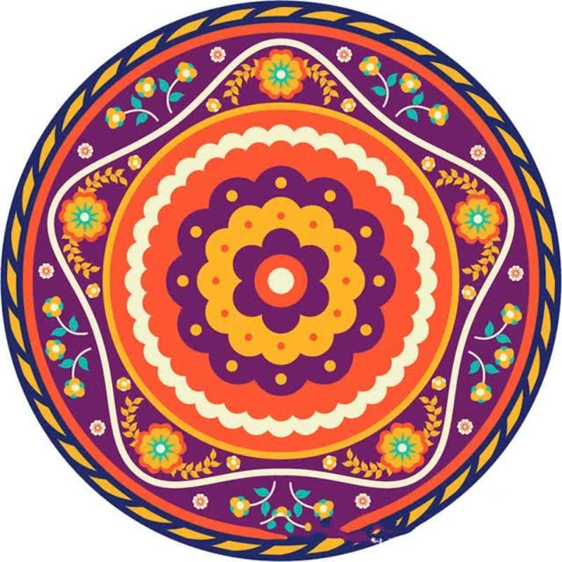 Coasters Set Of 6 Mandala Ceramic Drink Absorbent Non Slip For Coffee Table And Home Decor 10.4Cm