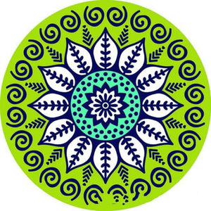 Coasters Set Of 6 Mandala Ceramic Drink Absorbent Non Slip For Coffee Table And Home Decor 10.4Cm