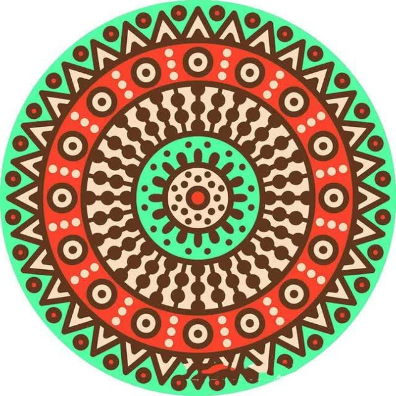 Coasters Set Of 6 Mandala Ceramic Drink Absorbent Non Slip For Coffee Table And Home Decor 10.4Cm