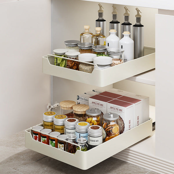 Cabinet Pulls Kitchen Cabinet Pull Out Organiser Drawer Storage Box Soft Close Noise Free Sliding 43 X 25Cm