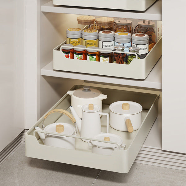 Cabinet Pulls Kitchen Cabinet Pull Out Organiser Drawer Storage Box Soft Close Noise Free Sliding 43 X 25Cm