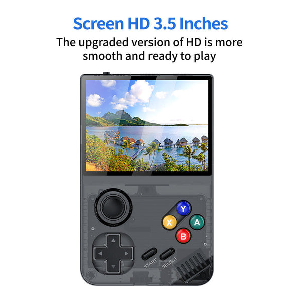 Video Game Consoles 64G Grey Mpown M19 Handheld Gaming Console Retro Arcade & Psp Emulator 3.5 Inch Hd Screen Tv Connectivity Portable 3D Device