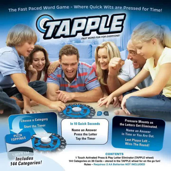 Board Games Tapple Alphabet Word Game For Kids And Adults Fast Paced Educational Family Board