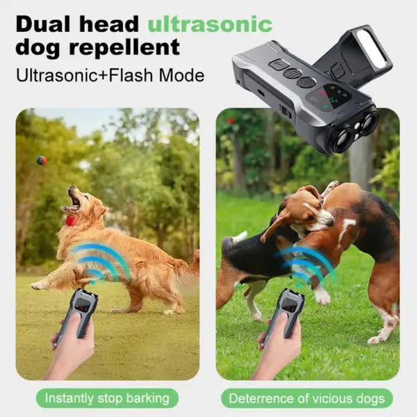 Other Training & Obedience P9 Ultrasonic Dog Repellent Device Dual Mode Flashlight And Deterrent